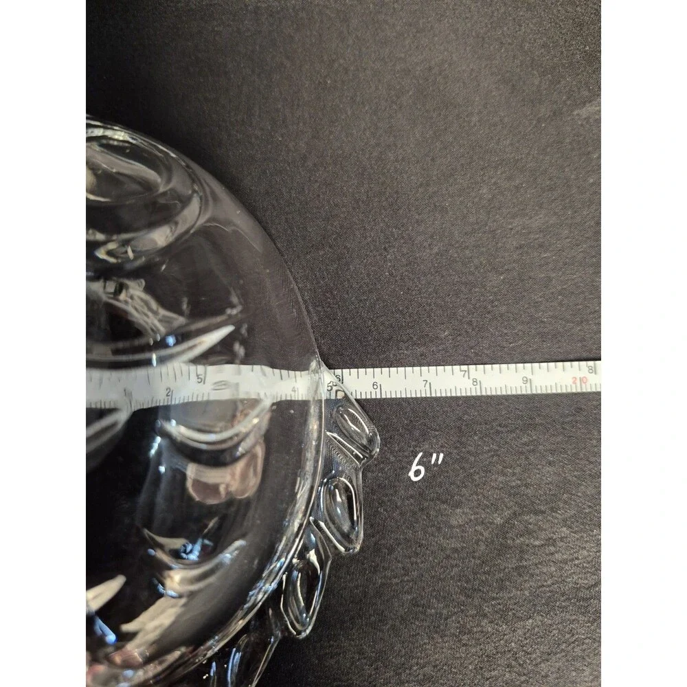 Studio Nova by MIKASA Glass Leaping Fish Shaped Nut/Dip/Candy Bowl Dish 6